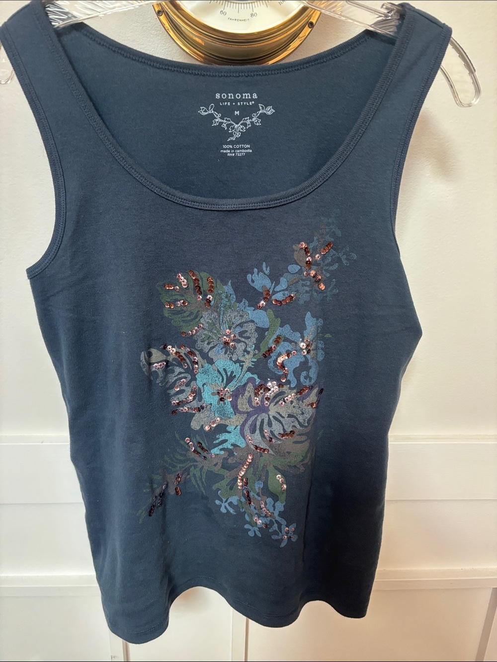 Sonoma for life embellished with sequins tank